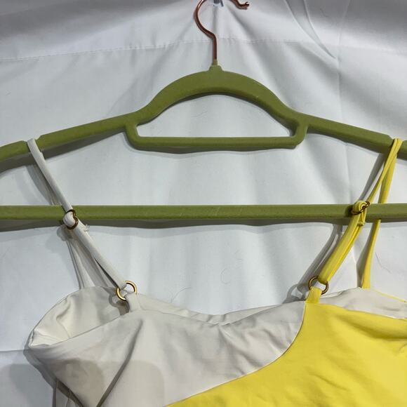 L*Space Yellow Ari Color Block Ari Top Sz M NWT - Picture 9 of 13